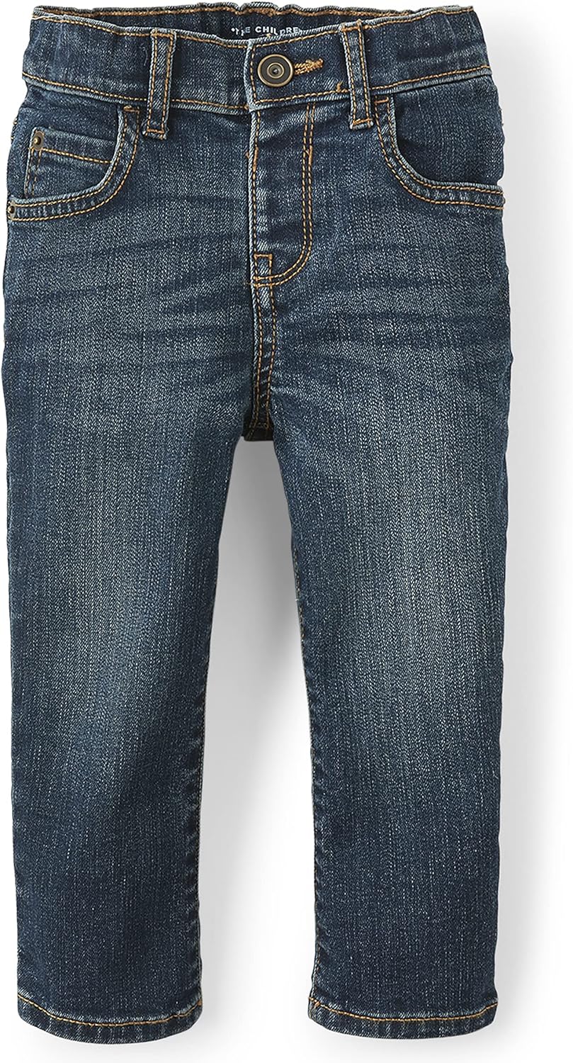 The Childrens Place Baby Boys and Toddler Stretchy Jeans for Daily Wear