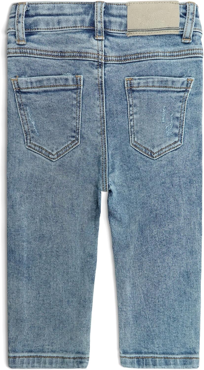 KIDSCOOL SPACE - Tough Ripped Jeans for Kids Soft Stretchy Washed Soft Fit