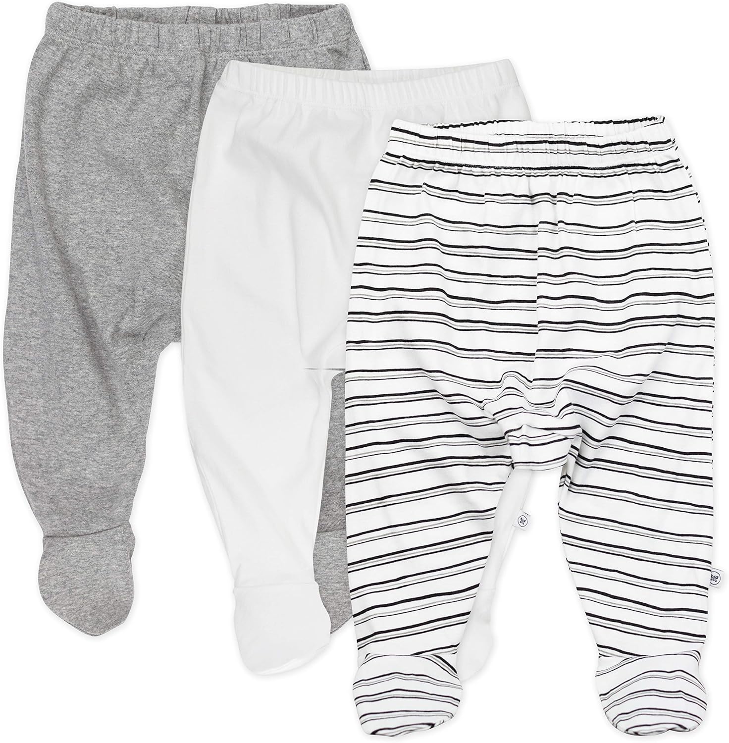 Honest Baby 3-Pack Footed Pants