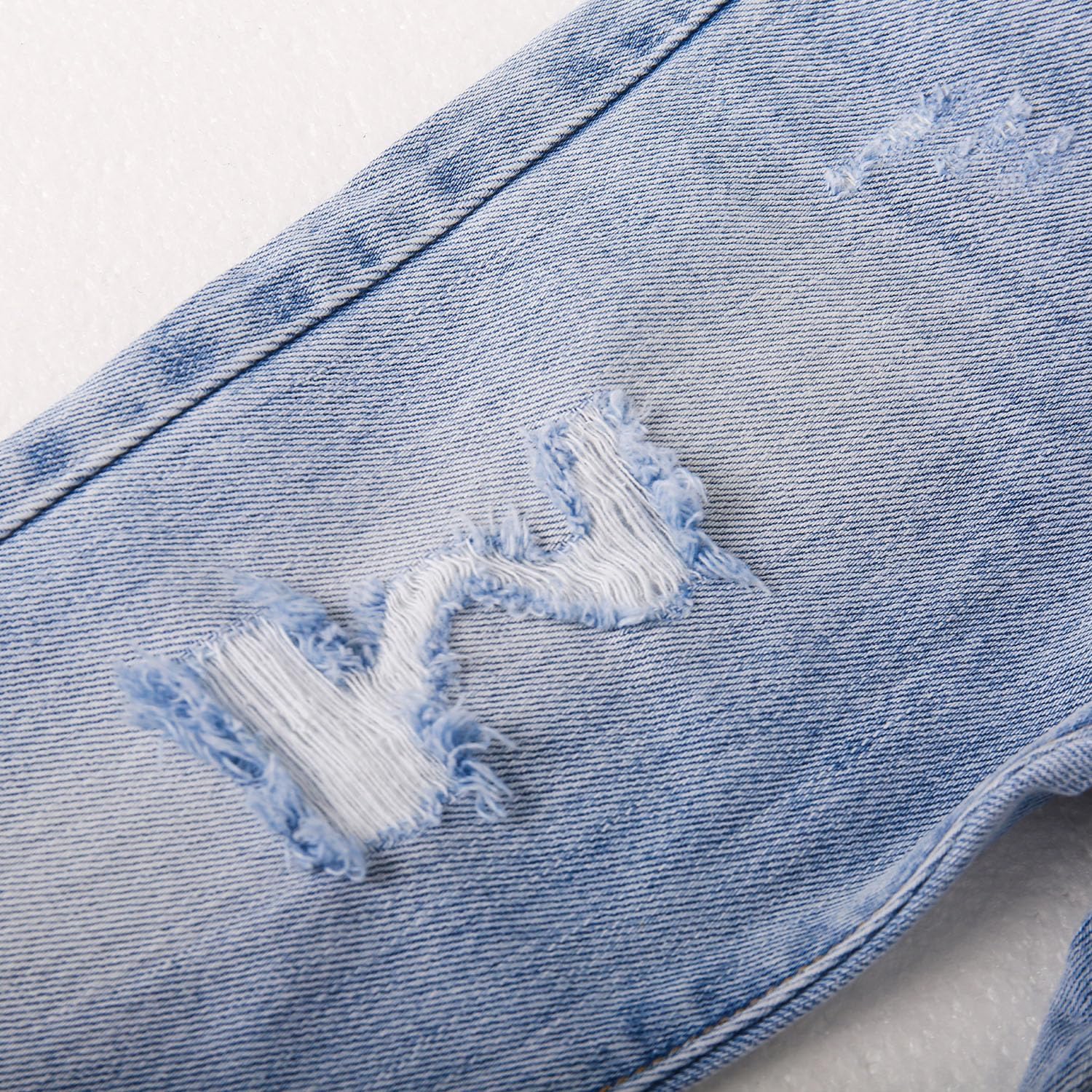 KIDSCOOL SPACE Baby Little Kids Jeans with Ripped Style