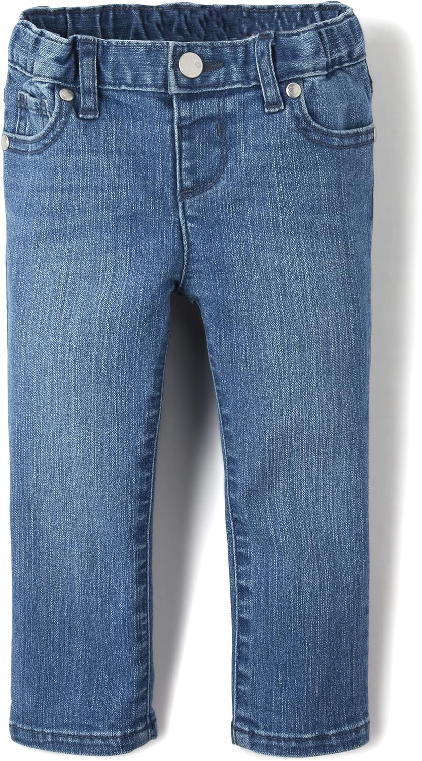 The Childrens Place Baby Girls Super Skinny Jumpsuit Jeans