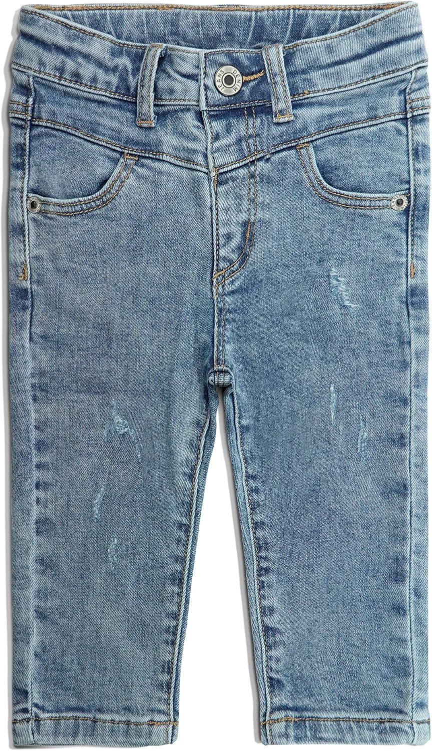 KIDSCOOL SPACE - Tough Ripped Jeans for Kids Soft Stretchy Washed Soft Fit