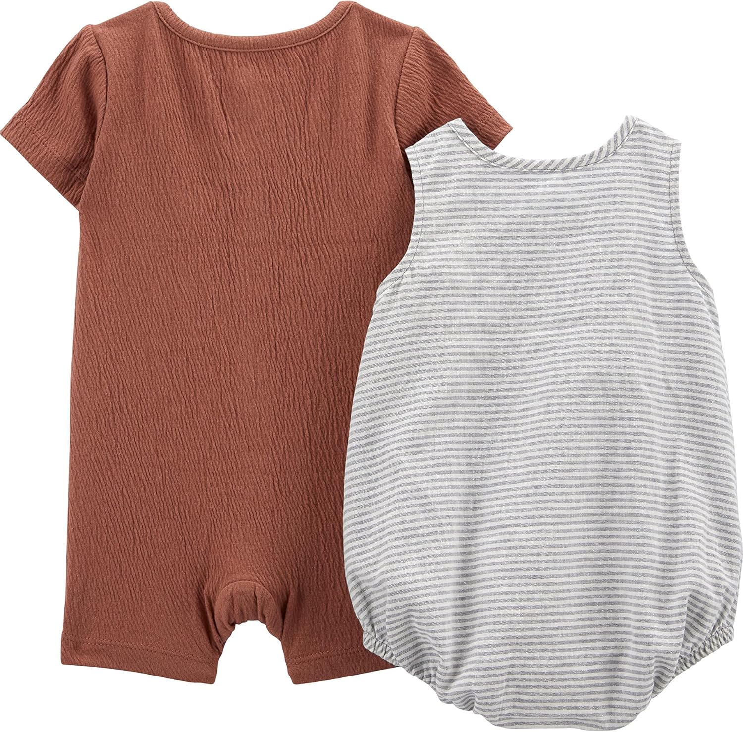 Simple Joys by Carters Button Rompers for Baby Boys 2-Piece Set