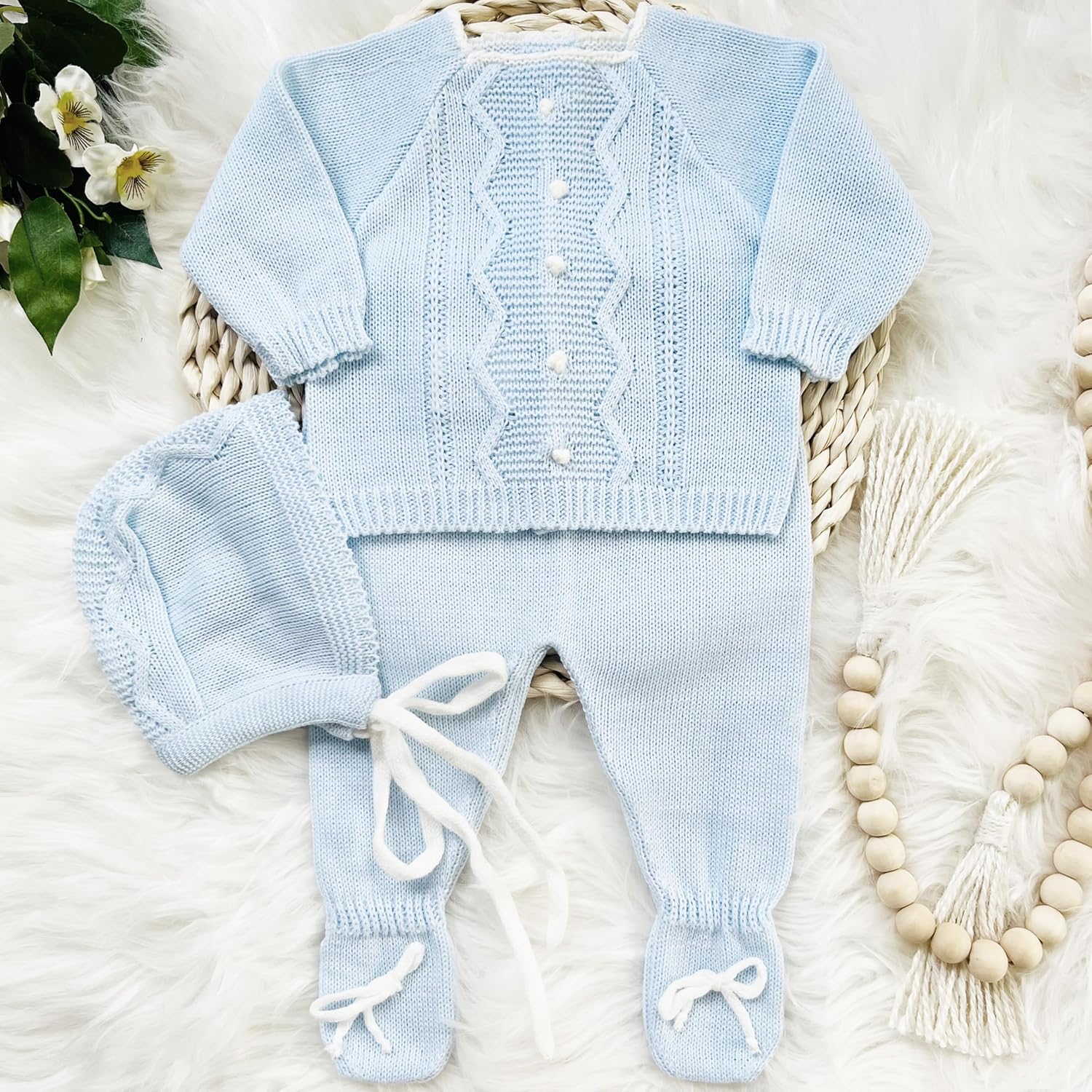 Newborn Baby Knitted Clothes Set for Boys and Girls