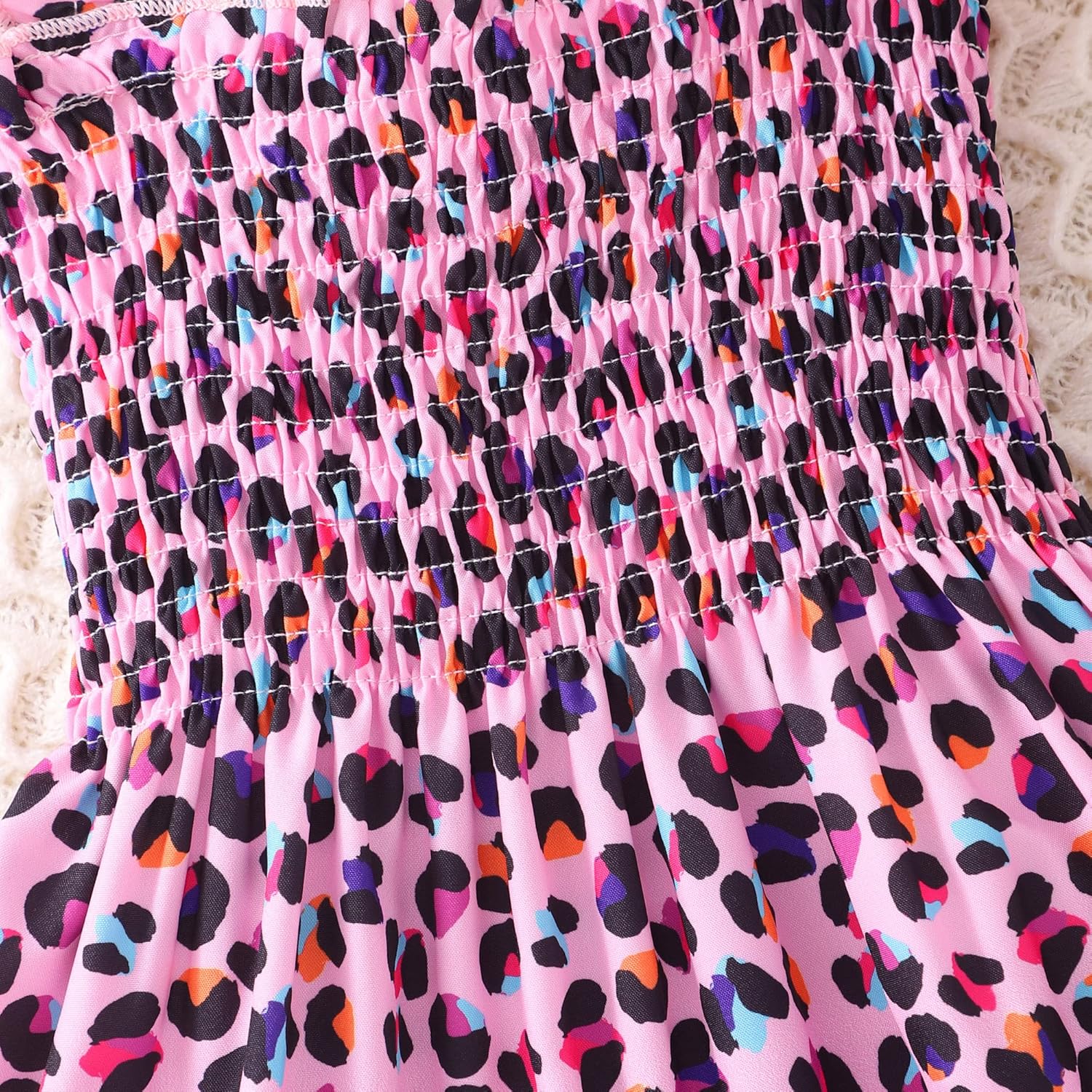Tkria Little Girls Summer Ruffle Sleeve Dress Toddler A-Line