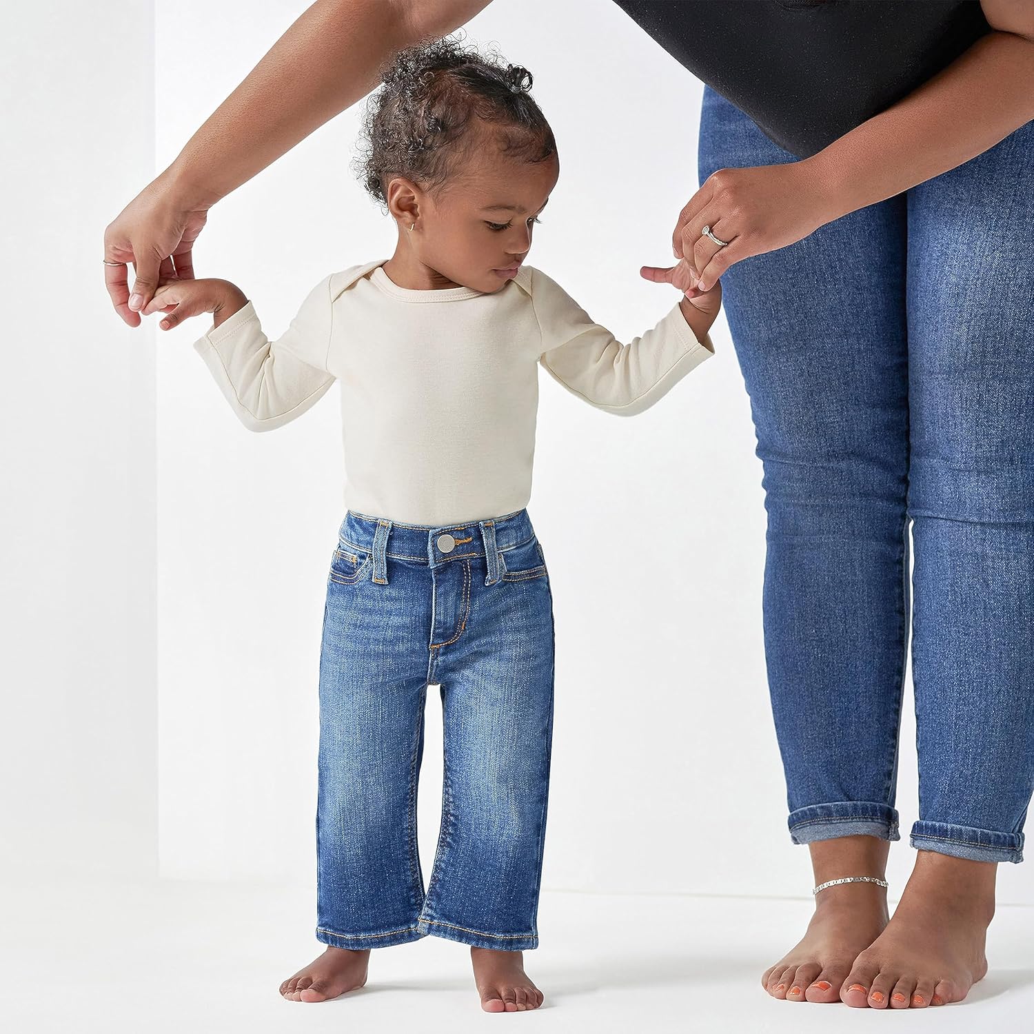 Gerber Baby Toddler Straight Leg Stretch Jeans in Denim