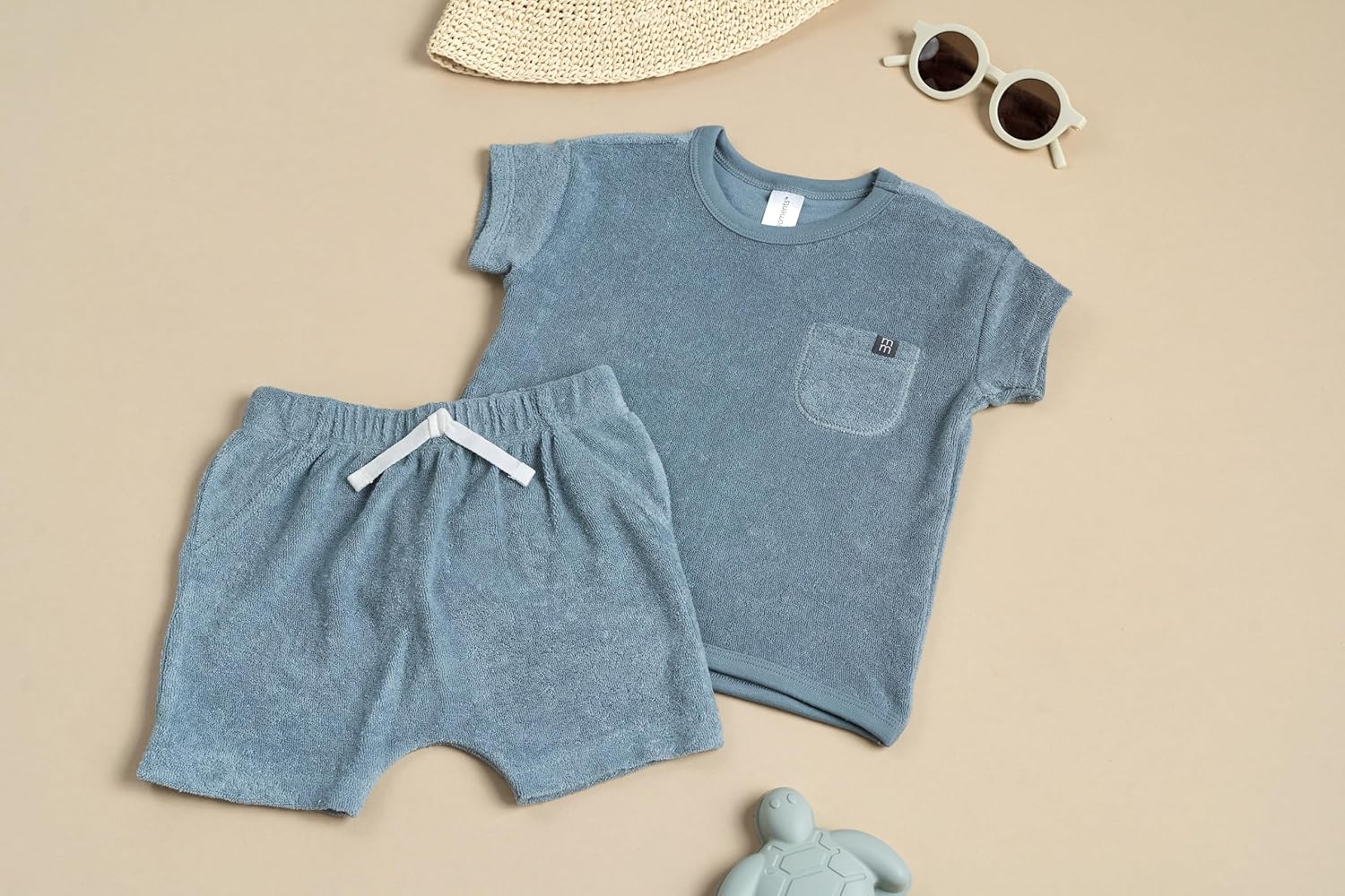 Modern Moments by Gerber Male Baby Set - Knit Terry Shirt Shorts