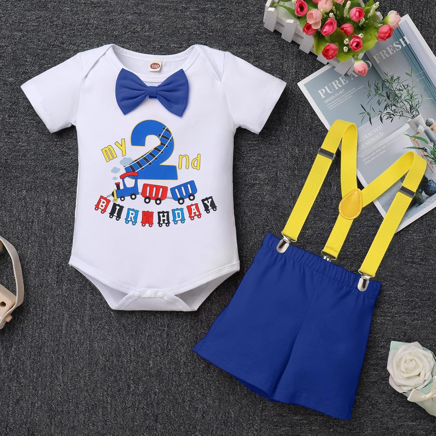BabY Boy 1st BIrthDay JUngoLe Animal Romper Set - 1st BIrthDay Party Influencer Kit