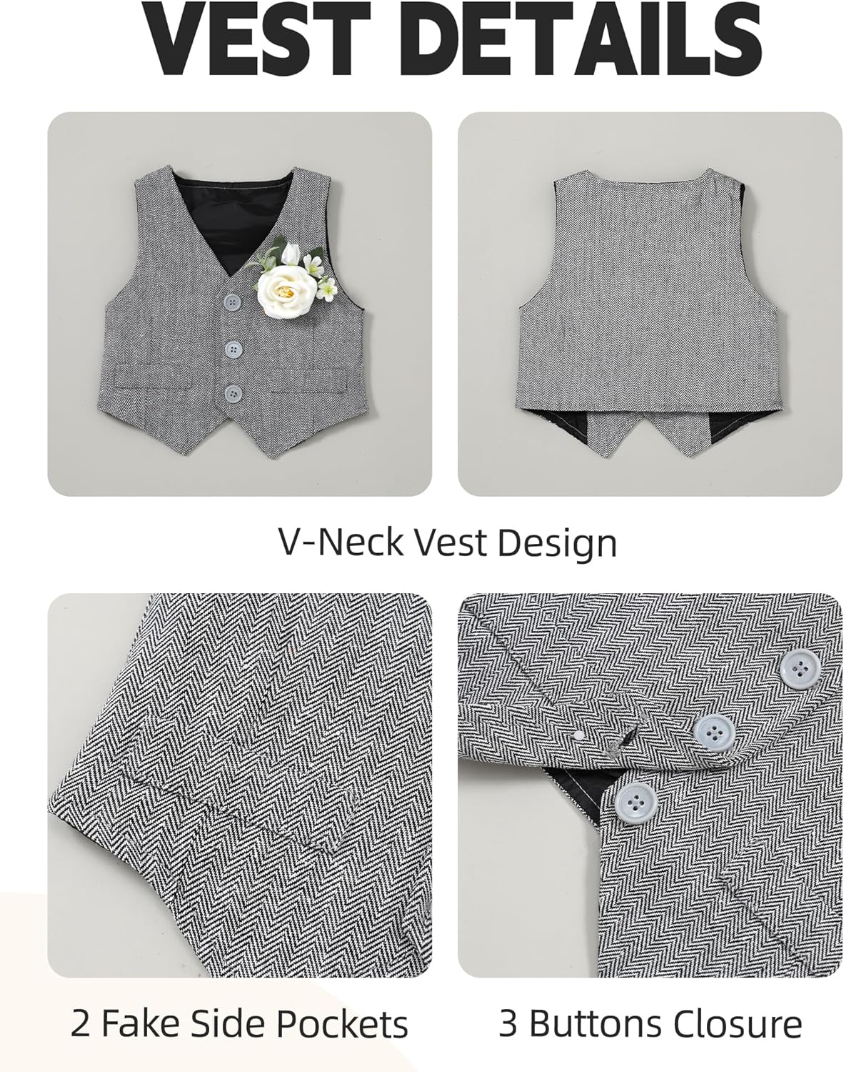 CocoRARA Baby Boy Tuxedo weaken Outfit Set