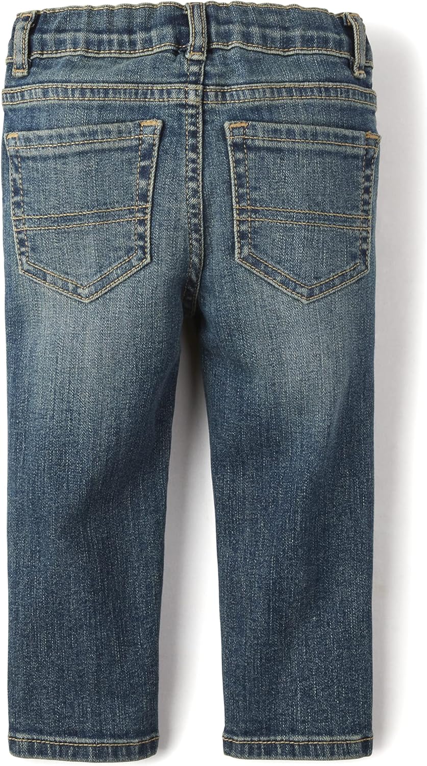 The Childrens Place Baby Toddler Boys Stretch Straight Leg Jeans - comfy and stylish